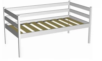 Детская кровать от 3 до 7 лет RooRoom VK-9 Белая