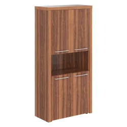 Шкаф с 2-мя комплектами глухих малых дверей и топом ZENN ZHC 85.4 Орех Даллас