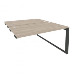 Стол-приставка двойной на О-образном м/к к опорым элем. ONIX O.MO-D.SPR-3.8 Дуб Аттик/Антрацит