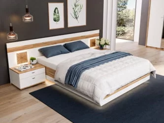 Спальный гарнитур Фиджи №4 Дуб Золотой Белый