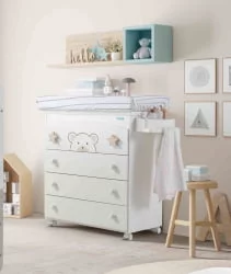 Комод Micuna Bubu B-970 White Beige Stars