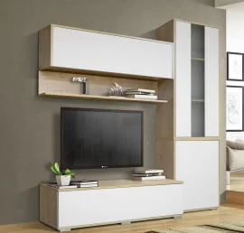 Шкаф навесной Куб К02 Белый софт Дуб ирландский