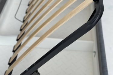 Односпальная кровать с подъемным механизмом Альба (Софа) КМ.S-16 графит (велюр)