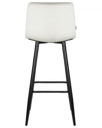 Стул барный DOBRIN NICOLE (черные матовые ножки, светло-серый велюр (108-52)) 2 шт