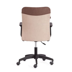 Кресло компьютерное FLY флок , коричневый/бежевый, 6/7