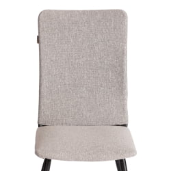 Дизайнерский стул La Rousse NEW, ткань рогожка, серый/черный, 3M 16/2, 45x55x93 см