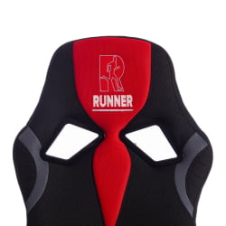 Кресло RUNNER ткань, черный/красный, 2603/ 08/ 12