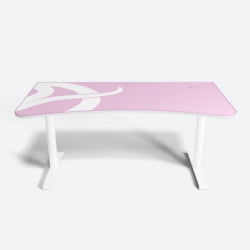Компьютерный стол Arozzi Arena Gaming Desk - White-Pink