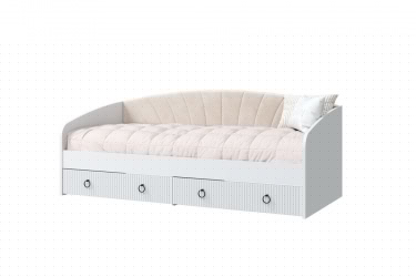 Кровать-софа Шарлиз, белый снег