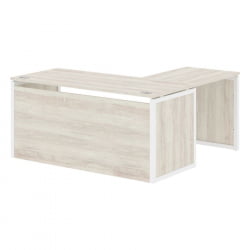 Стол письменный угловой левый XTEN-QP XQPCT 1615H L Сосна Эдмонт Белый