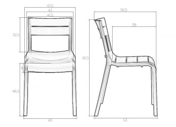 Стул обеденный DOBRIN TIM (темно-серый (GR-04))
