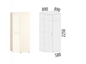 Шкаф угловой (лев/прав) Тиффани 93.08