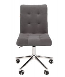 Кресло для оператора CHAIRMAN 030 chrome ткань T-55 Темно-серый