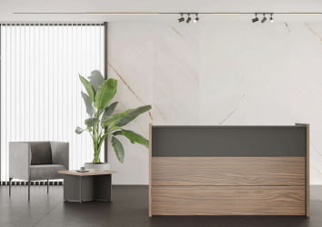 Стойка ресепшн DALI DLI37290132 Орех Антрацит