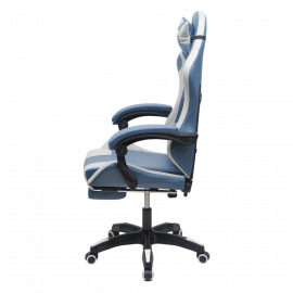 Кресло 907 KINGQUEEN, замша, цвет синий с массажем, арт 907-LB