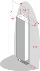 Шкаф в гостиную Lupo Белый