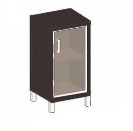 Стеллаж стекло в раме В411.4 L  Венге магия