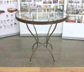 Маленький обеденный стол Маркиз кованый d-750 h-750