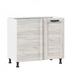 Тумба кухонная угловая 1000 Винченца ЛД 234.090.000.006 Белый Дуб Крафт белый