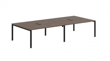 Бенч-система 4-местная EDIS EUWST 3516 Дуб Денвер темный Черный