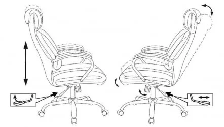 Кресло руководителя Бюрократ T-9904NSL/BLACK-PU