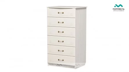 Комод-пенал ИВУШКА-5 Дуб беленый/Туя светлая