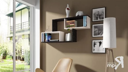 Полка Т-4 Венге Цаво/Дуб молочный