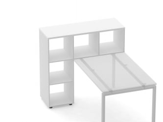 Стеллаж к столу Deka 9.08.12 Белый