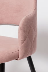Стул для гостиной К14 black Розовый (РС-12\ч)