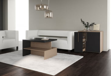 Зона для посетителей VELION №4 Яшма черный Кобра