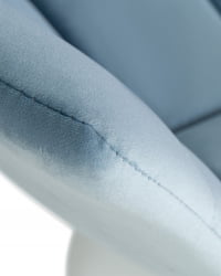 Стул барный ДОБРИН ТАИЛОР ВХИТЕ (пудрово-голубой велюр (МДЖ9-74)) 2 шт / DOBRIN TAILOR WHITE (MJ9-74))