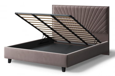 Кровать Леона, 2000x1600мм, кофе