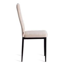 Дизайнерский стул Easy (mod. JSC02-1) металл, флок, 41 х 52 х 96 см, beige (молочный) HLR2 / черный