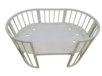 Люлька для новорожденных Merry Happy Mini матовая Белая (3 в 1)