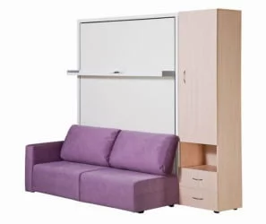 Шкаф-диван-кровать Смарт 1 3-в-1 правый 1400 Венге