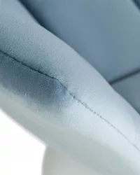 Стул барный DOBRIN TAILOR WHITE Пудрово-голубой велюр MJ9-74