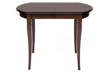 Раздвижной овальный стол Modena (MD-T4EX) дерево гевея/мдф, 100+29х75х75 см, Tobacco