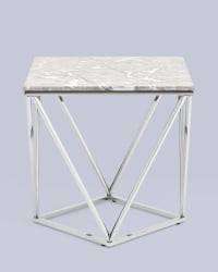 Стол квадратный Авалон 61*61 Серый мрамор