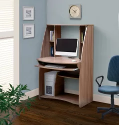 Парта школьная с полкой компьютерный №3 Дуб молочный