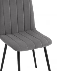 Стул Easy велюр темно-серый 4 шт. комплект