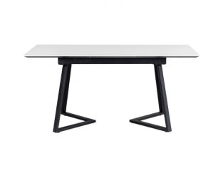 Стол Роналдо раздвиж. 140-180 Светлый мрамор/Бабочка