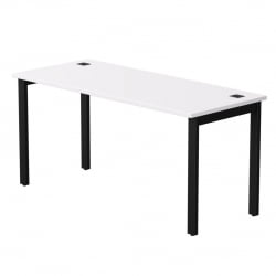 Стол прямой на металлокаркасе, опоры 90 гр Everprof EVO 254S008 Белый Черный