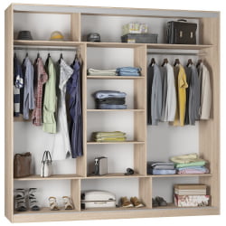 Шкаф-купе B-230х235х60-2(ЯШТ-ЯШС-D7D7D7)