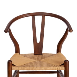 Стул WISHBONE (mod.CB2212) дерево вяз, 57*50.5*79.5, Темный Орех (№5)