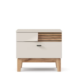 Тумба прикроватная левая Нильс ЛД 423.040.000 Кашемир/Дуб Тортуга