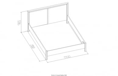 Кровать (1600) Sherlock 42 Орех шоколадный (спальня)