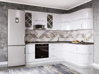 Кухонный гарнитур угловой (ширина 240х172 см) Бьянка 42