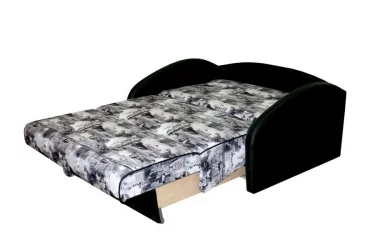 Серый диван из велюра Оливер 1 Стандарт Москва серый Домус черный