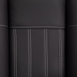 Кресло OXFORD хром кож/зам, черный, 36-6