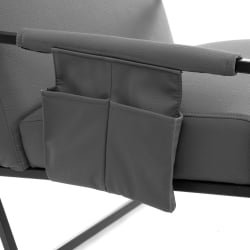 Кресло Charli LUX/Чарли Люкс К экокожа , Sharp Графит, 70х80х82 см